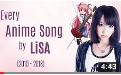 【LiSA】出道至今所有动漫歌曲合集(20102018)  yokoelf哔哩哔哩bilibili