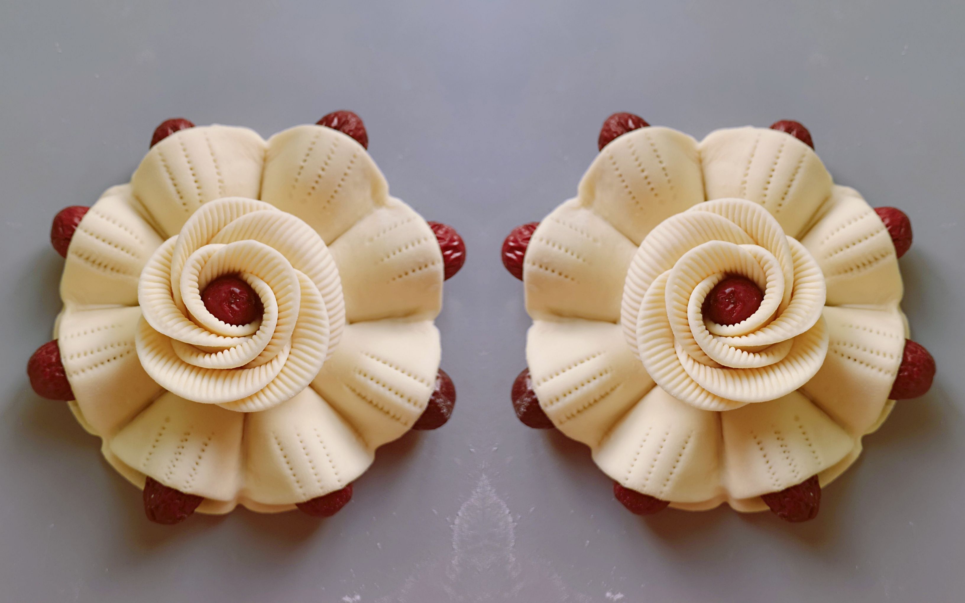 快过年了,漂亮的枣花馍安排起来,快来跟着糕糕美美学习吧