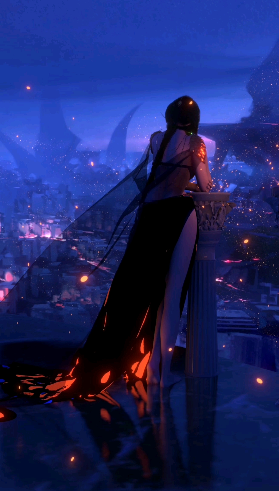 鬼刀_动态壁纸_风_夜