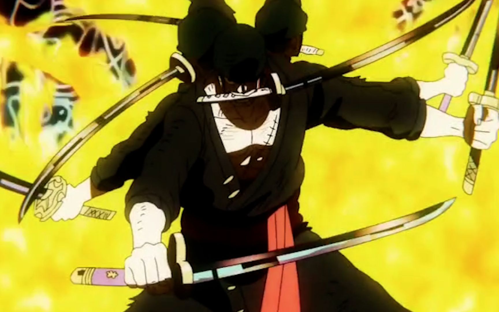 "三刀流,阿修罗,拔剑"