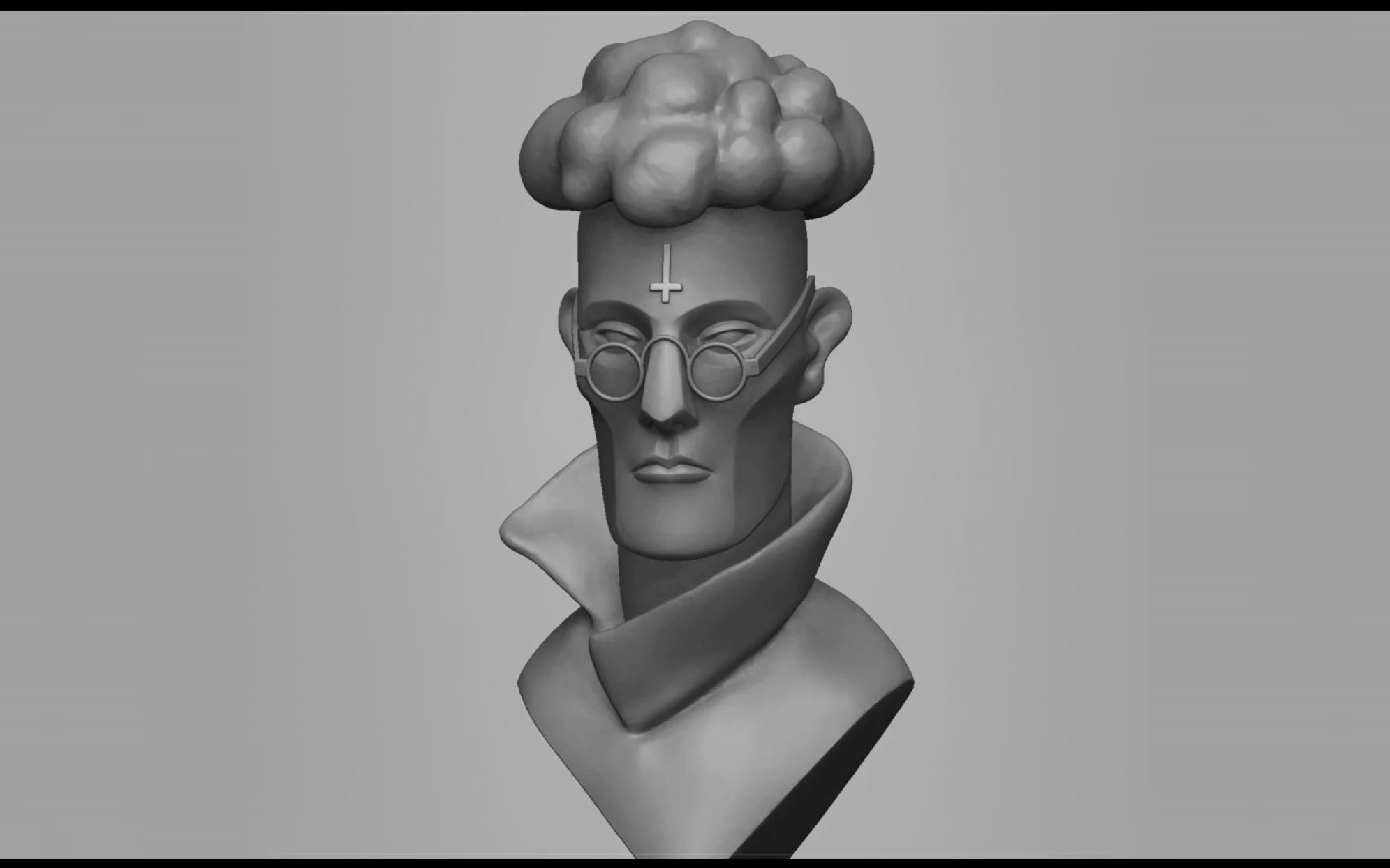 【3d建模】人像3d模型制作过程,zbrush加速雕刻