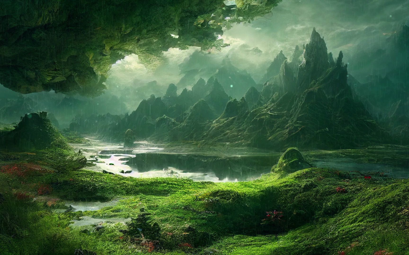 山谷 - 超现实奇幻氛围 - 空灵放松的音乐