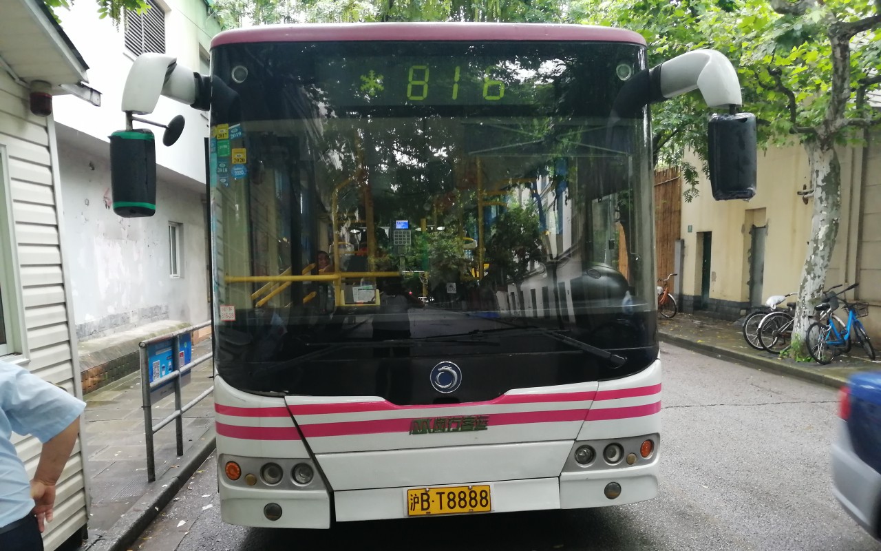 上海公交816路晚班高架飙车