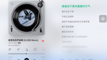 [图]《是想你的声音啊》DJ——“曾经的心掏空给你 现在已经冷冰冰”