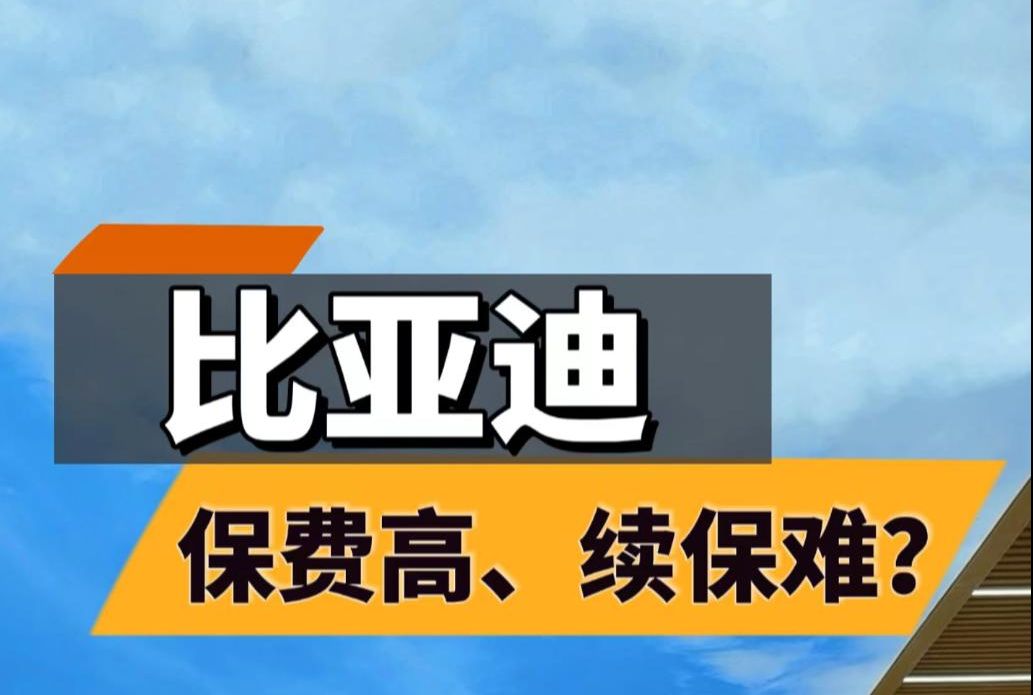 比亚迪保费高、续保难?评论区说出你的故事哔哩哔哩bilibili