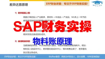 SAP财务实操《物料账原理》@CO成本管理