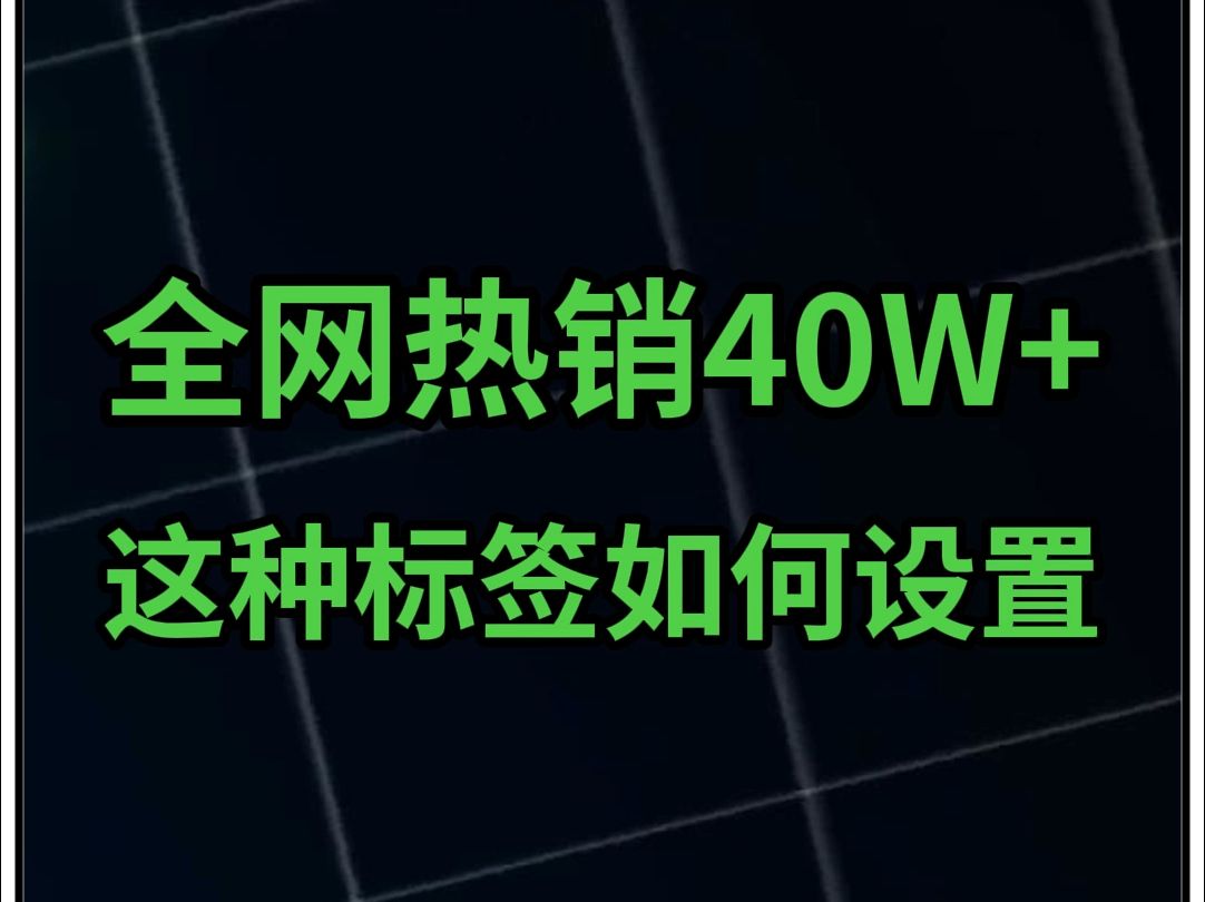 淘宝运营:如何让链接显示“全网热销40W+”的标签?哔哩哔哩bilibili