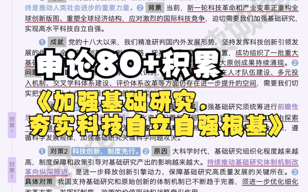 日报精读|申论80+积累|快来get「基础研究」知识点~它是科技创新的重要根基哔哩哔哩bilibili