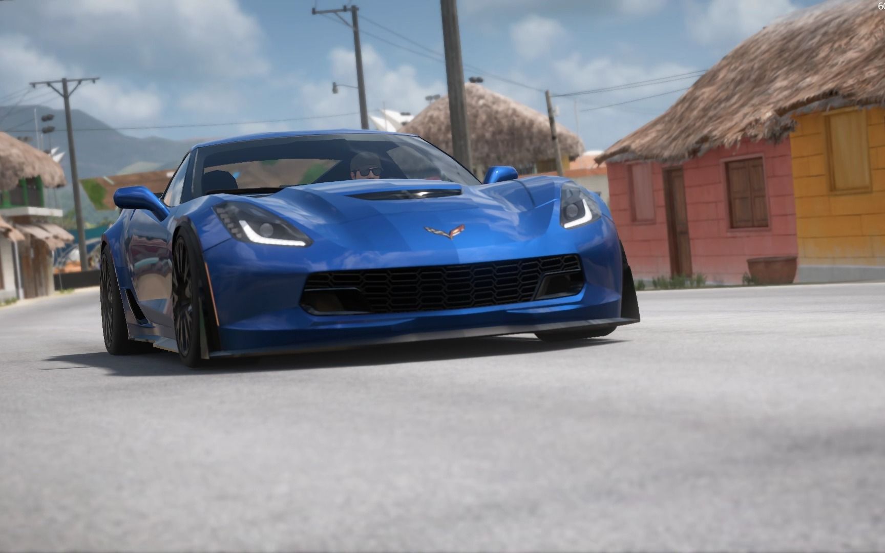 地平线5 公路s1劲敌随跑 15款雪佛兰克尔维特(chevrolet corvette)z06