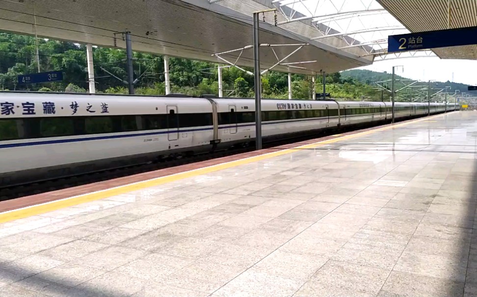 g1165次宜昌东站广州南站本务武汉动车段crh380al2588韶关站通过