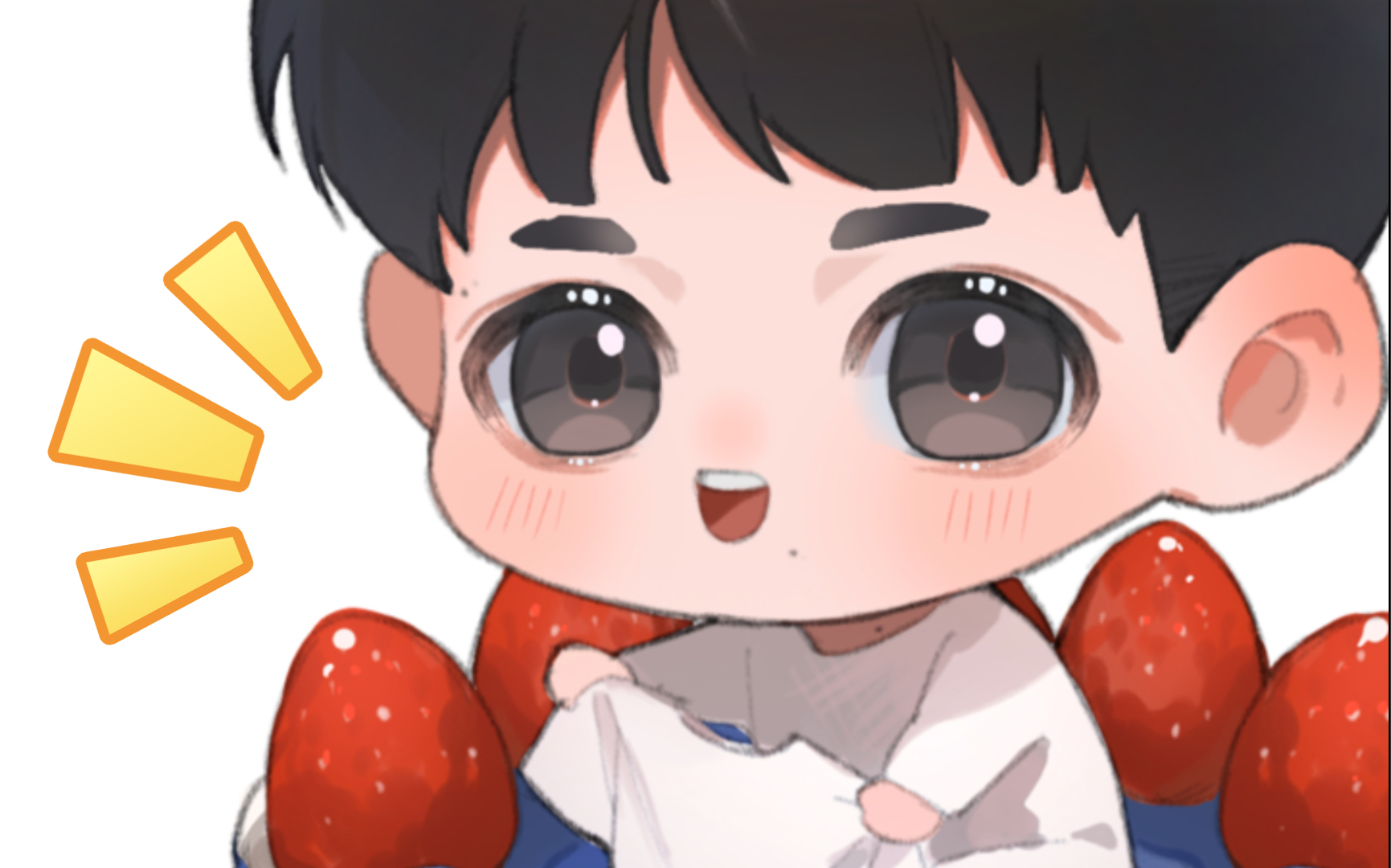 【procreate|周深】快来尝尝生日蛋糕!|周老板今天要换哪件衣服呢?