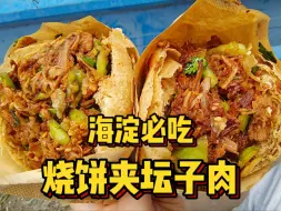 Descargar video: 北京烧饼夹坛子肉的天花板太绝了！12一个肉多到爆！