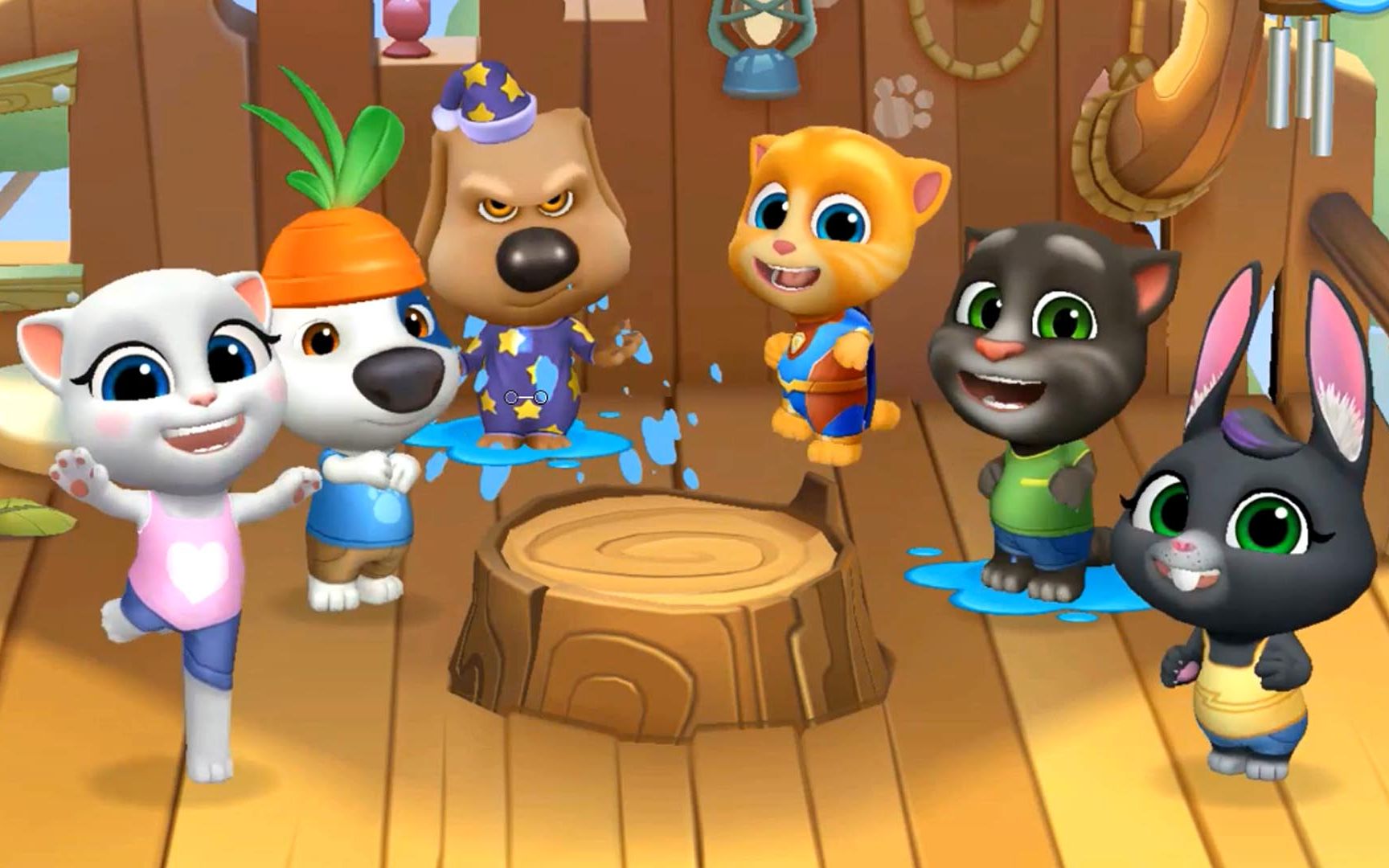 汤姆猫总动员:树屋快乐打水球 狗狗本被砸中两次