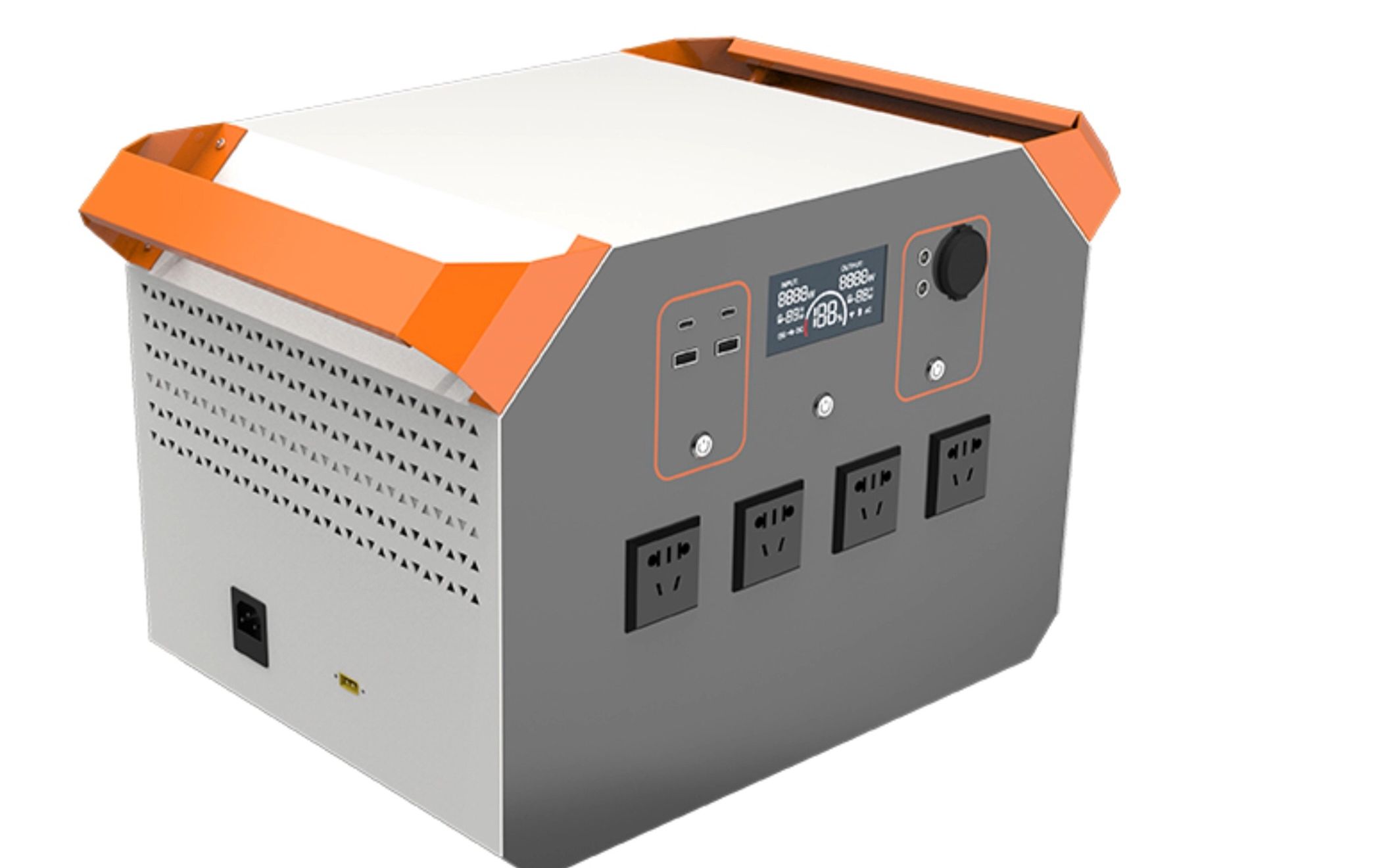 2000w白色钣金外壳移动电源产品展示