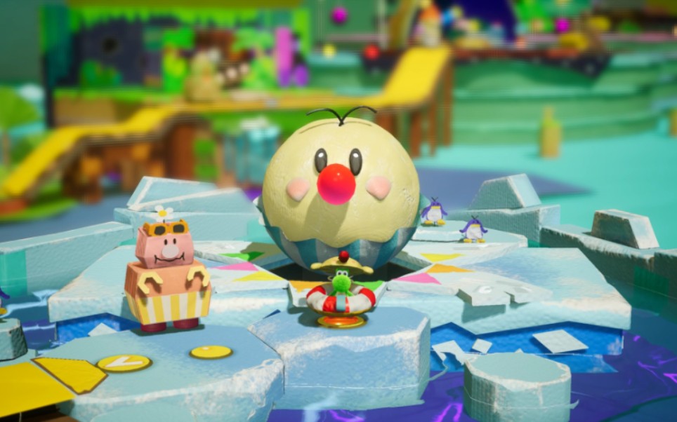 《耀西的手工世界》通关26,太空园地