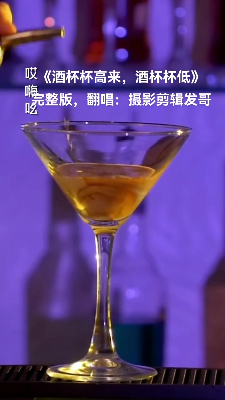 [图]酒杯杯高来酒杯杯低完整版敬往事一杯酒人生百味自己体会一首歌一