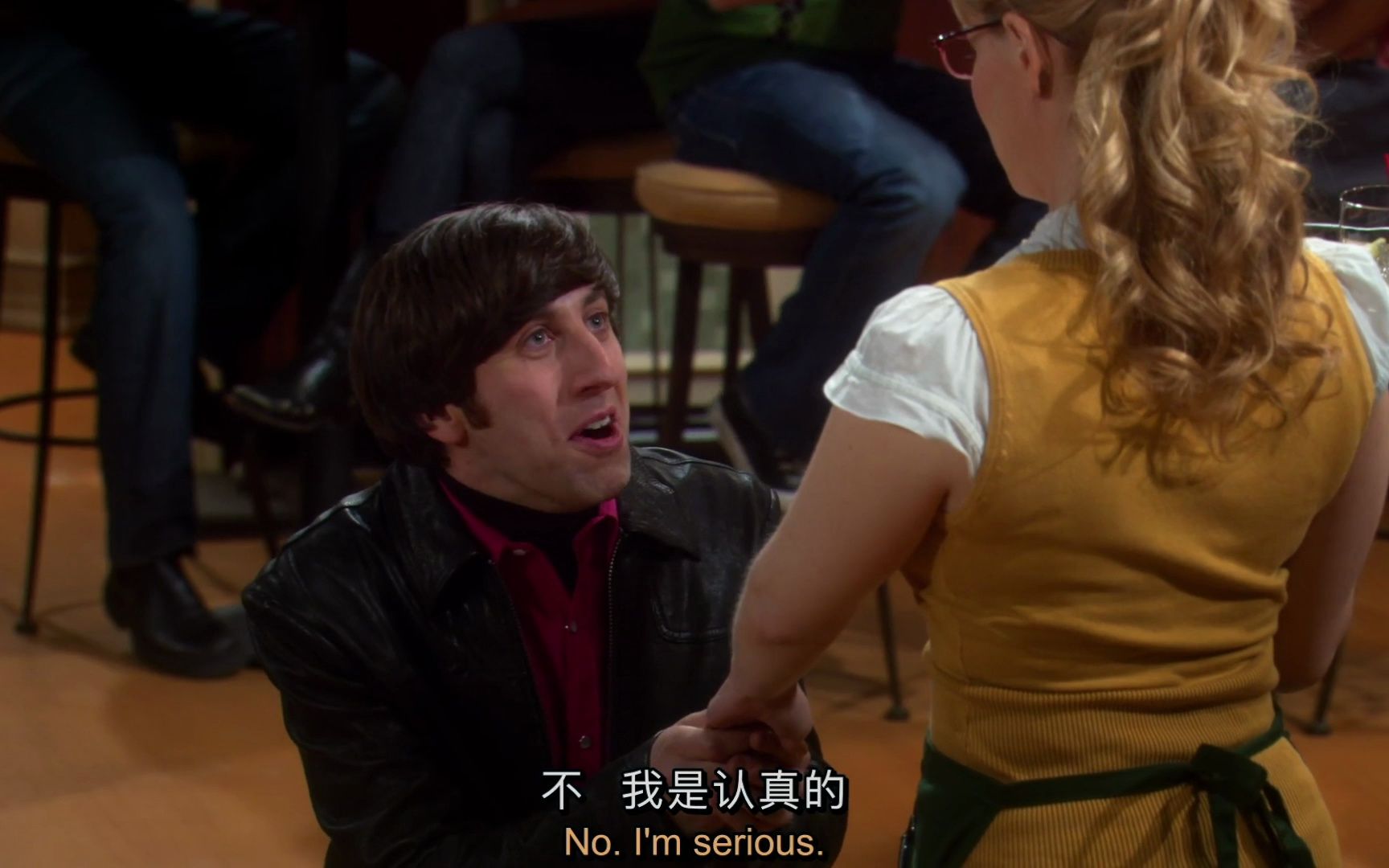 [图]【TBBT】约会三次就到了 Will you marry me 的步骤，情不自禁想起当时的 Chandler