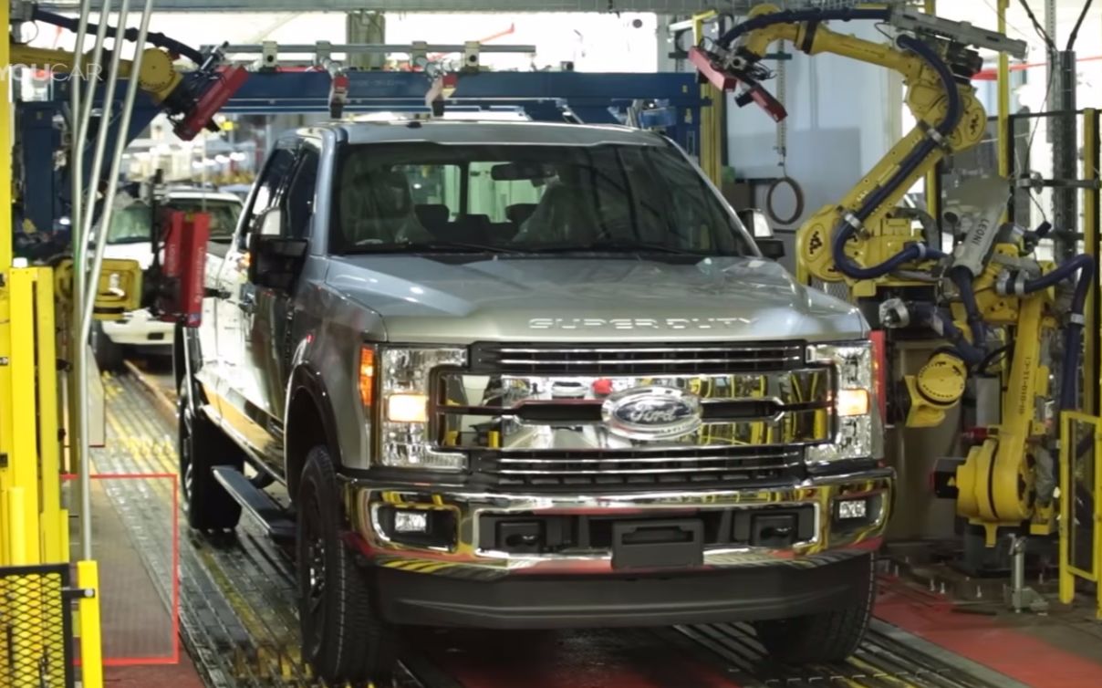 2017 福特 f-series super duty 流水线展示