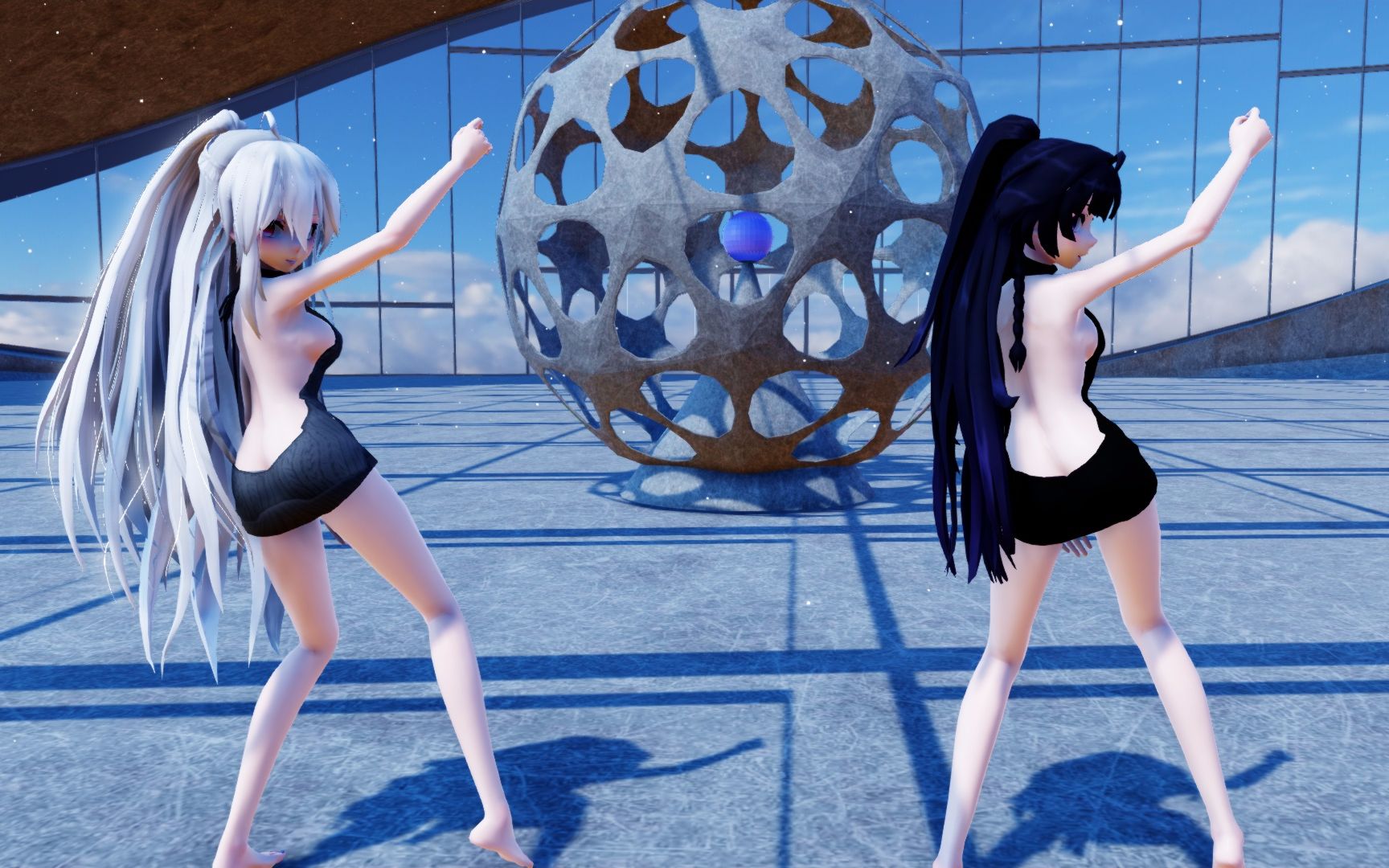 【mmd】no.9—弱音x芽衣 露背毛衣性感舞蹈