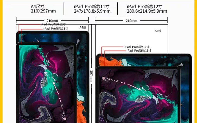 2018ipadpro11寸与12.9寸大小对比,11寸与参照物对比哔哩哔哩bilibili