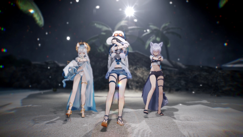 泳装斯卡蒂跳舞