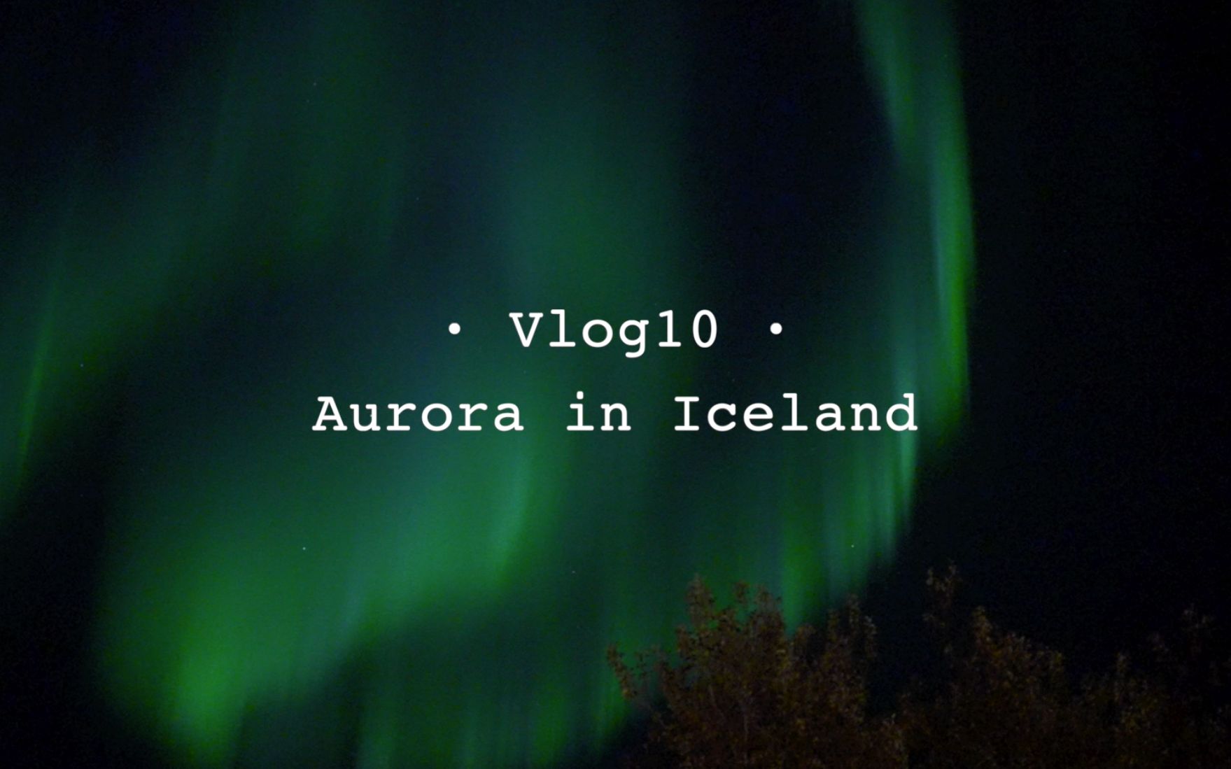 小鹅vlog10 冰岛极光小合集 Aurora in Iceland哔哩哔哩bilibili