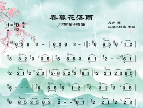《春暮花🌸落雨》,花开花落自有时!
