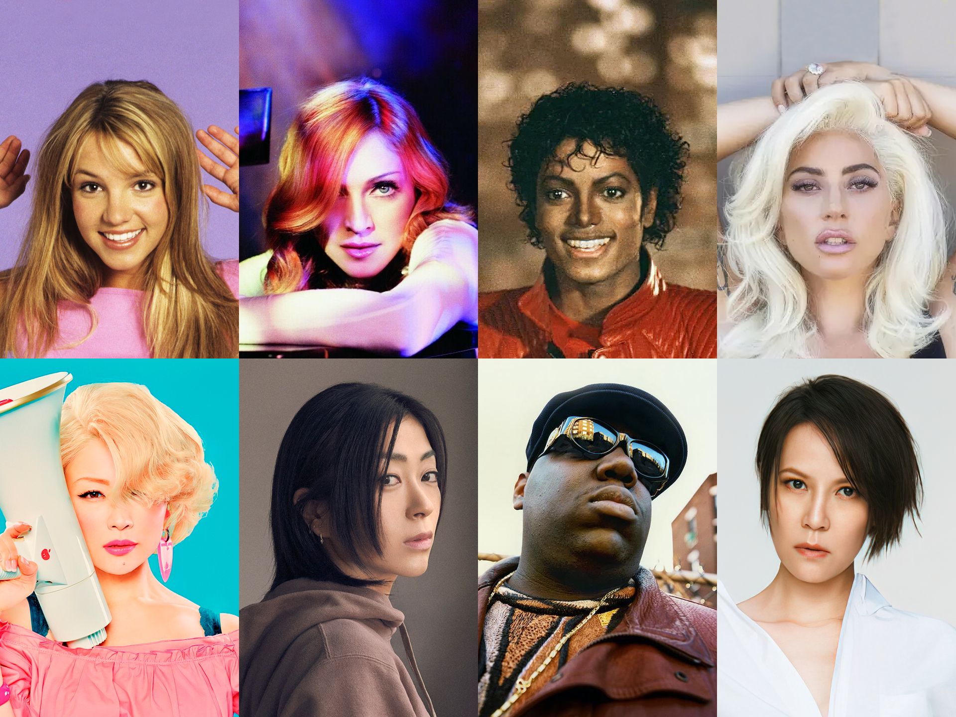 【布兰妮×麦当娜×杰克逊×椎名林檎×宇多田光×lady gaga×biggie