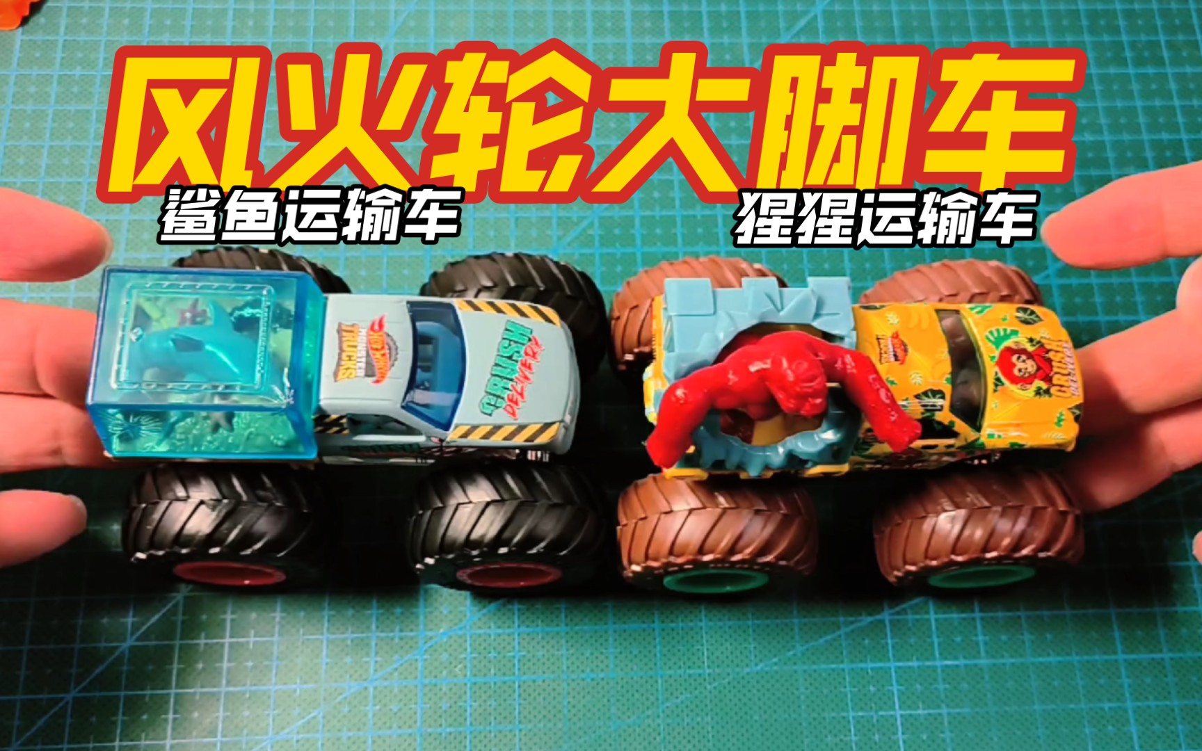 风火轮 monster trucks 大脚车 鲨鱼运输车 猩猩运输车 crush
