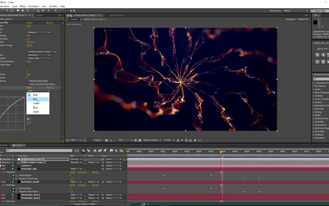 AE教程 漂亮抽象的旋窝粒子效果制作 Particle Swirls哔哩哔哩bilibili