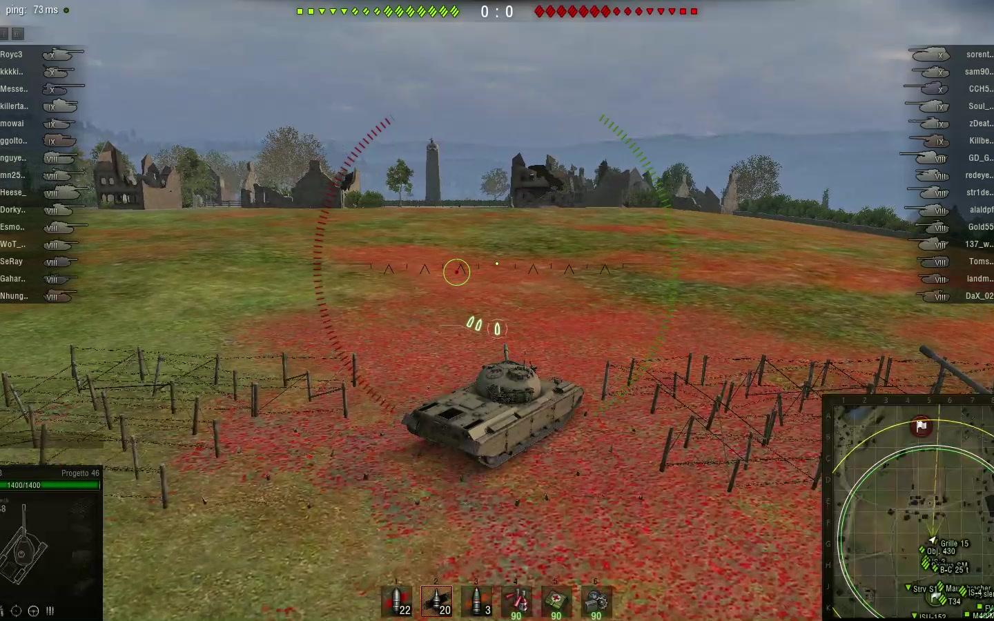 坦克世界 World of Tanks Asia 义大利金车Progetto M35 mod 46 M牌测试哔哩哔哩bilibili