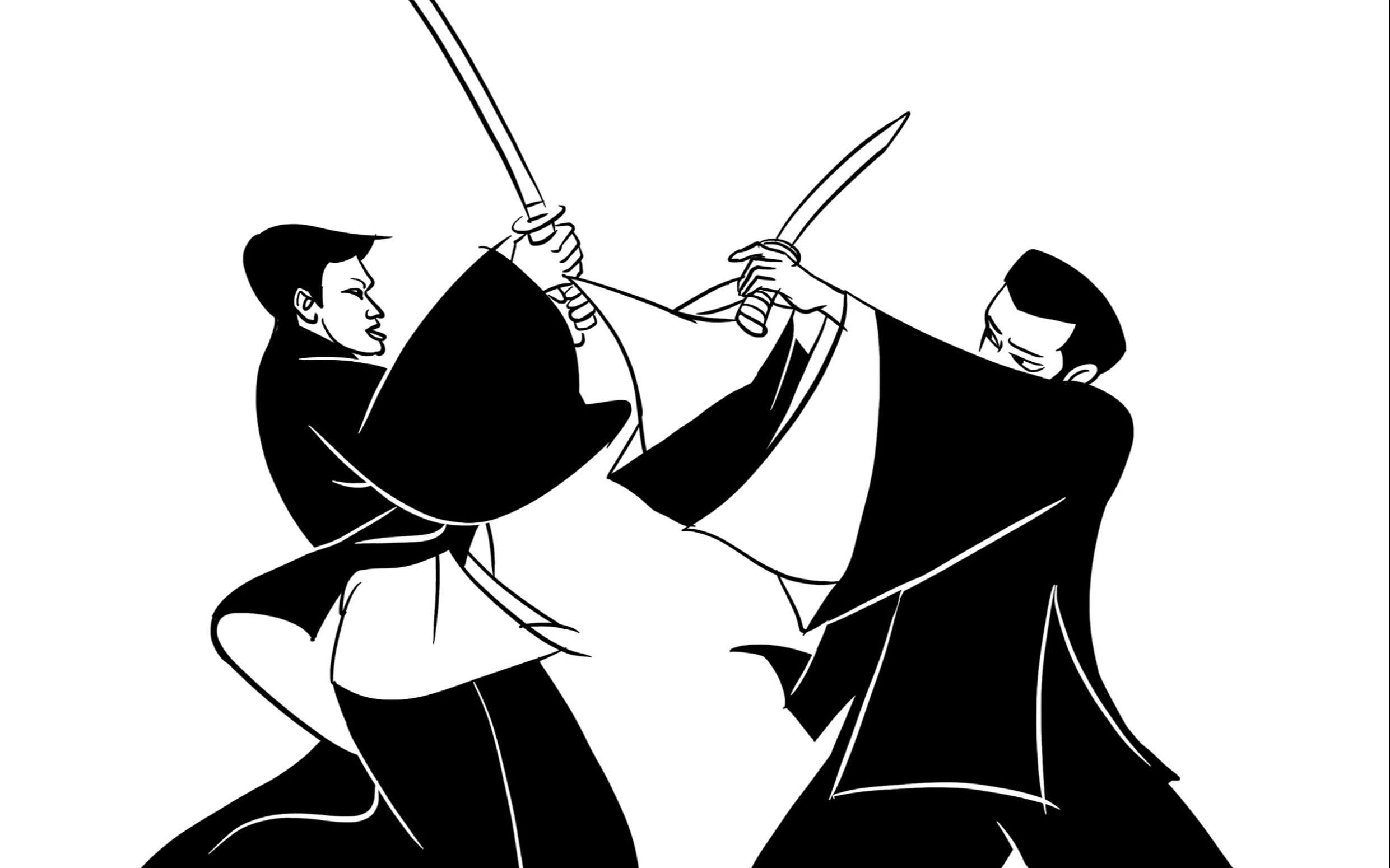 【速写挑战】第18天,武士的决斗!