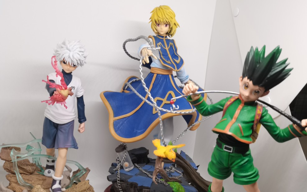 全职猎人国产翻模gk手办,小杰,奇犽,酷拉皮卡分享_哔哩哔哩_bilibili