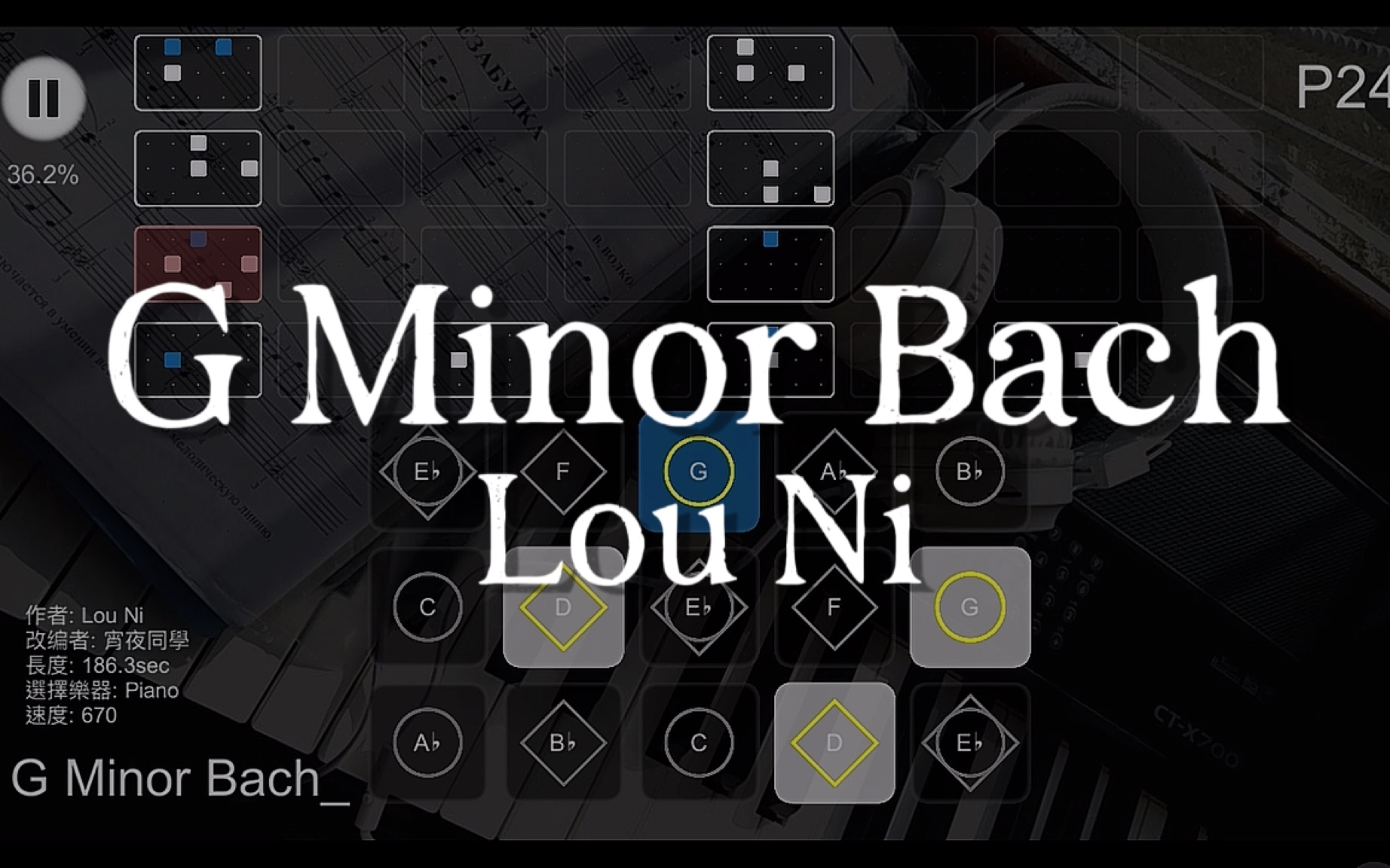 [图]【光遇乐谱】G Minor Bach-Lou Ni