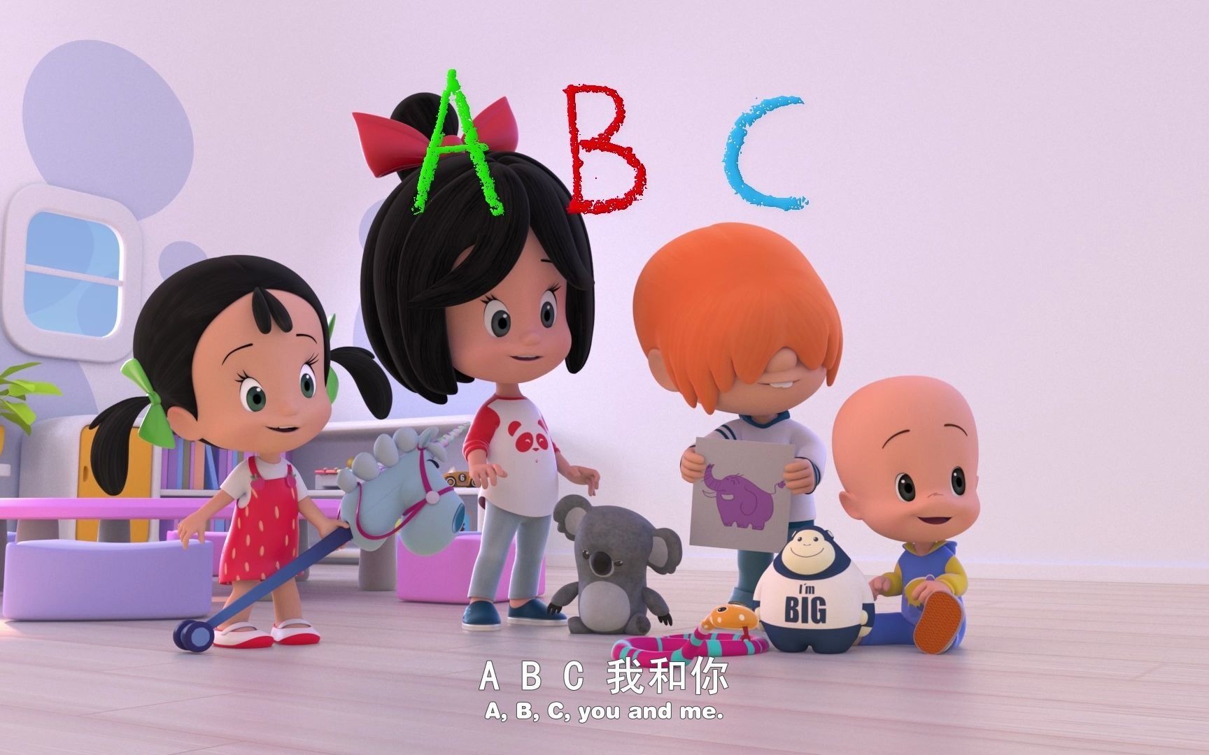 [图]克蕾欧与小酷英文儿歌 第01集：ABC Songs