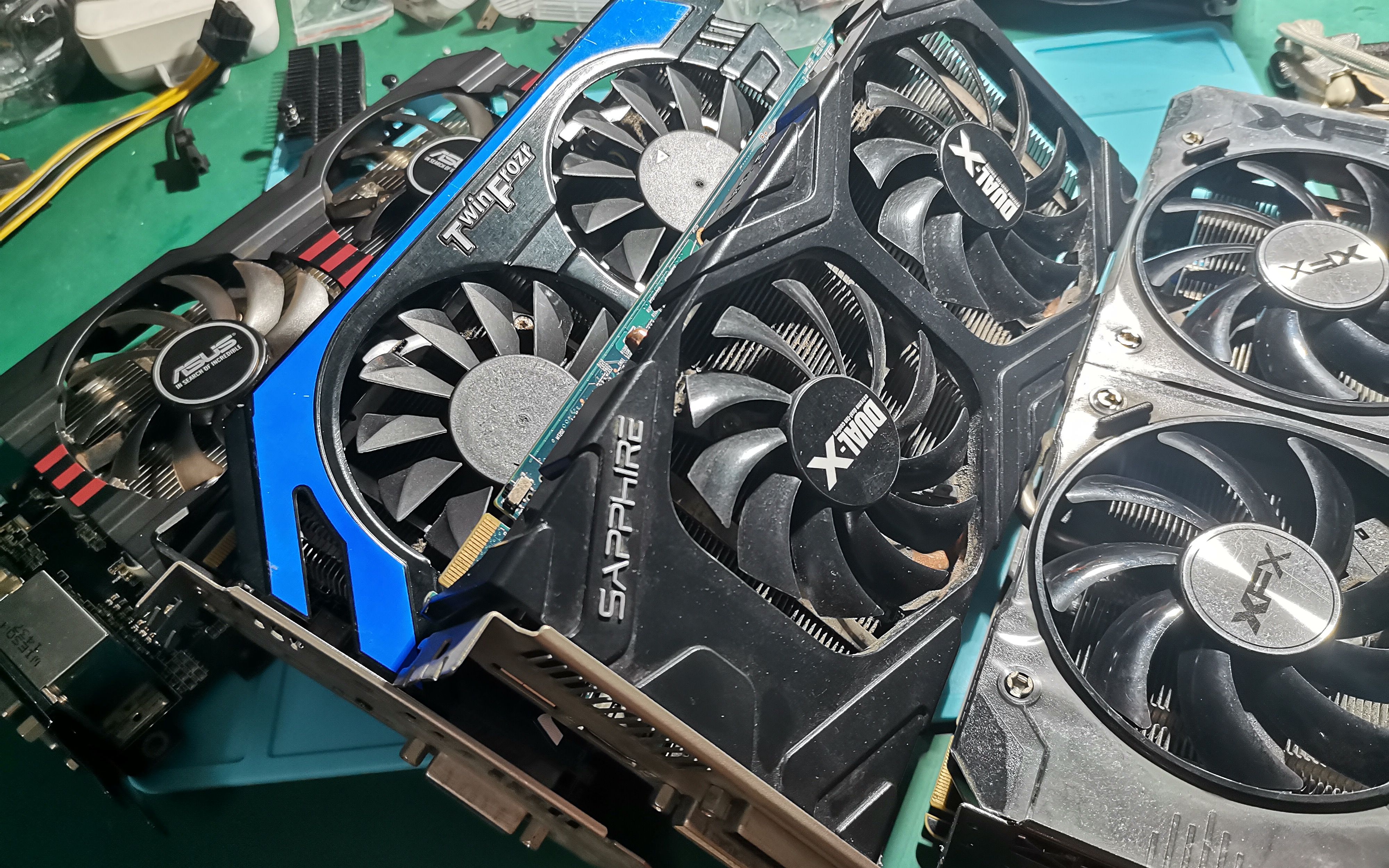 挖矿潮到了显卡涨价赌狗闲鱼捡漏一批a卡花屏蓝宝石rx470能修好吗1