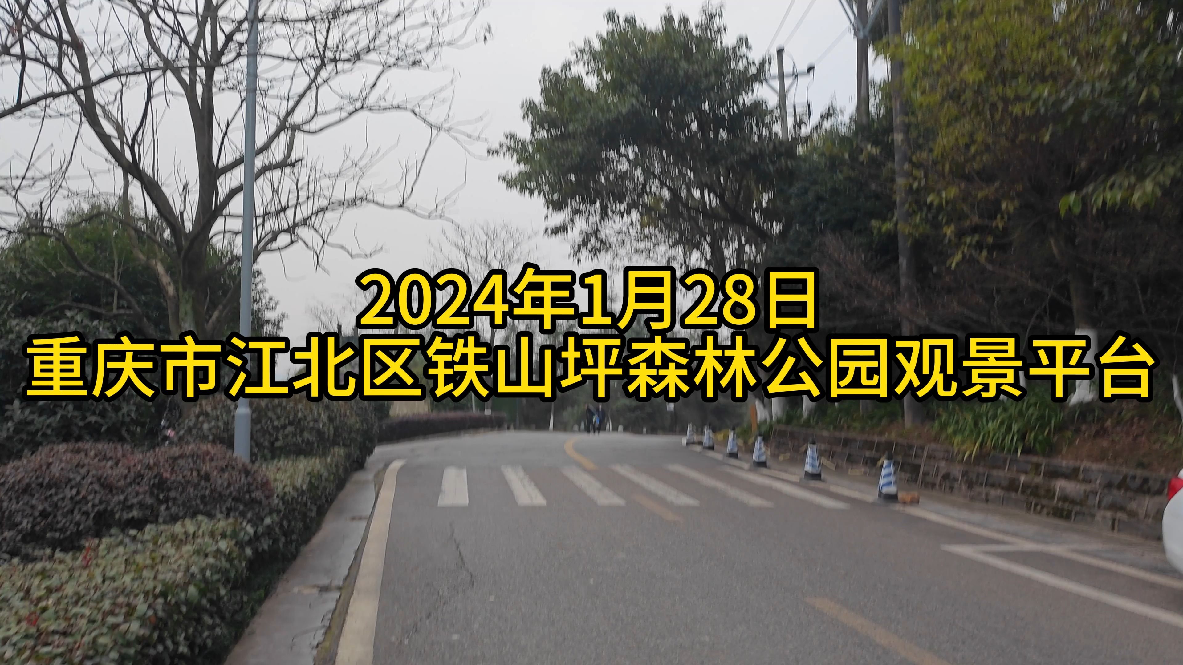 2024.1.28重庆市江北区重庆市江北区铁山坪森林公园峡江观景平台周边部分景象纪实【4K】哔哩哔哩bilibili