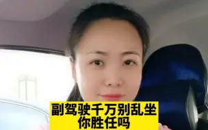 下载视频: 为什么叫副驾驶?你是什么样的副驾驶?