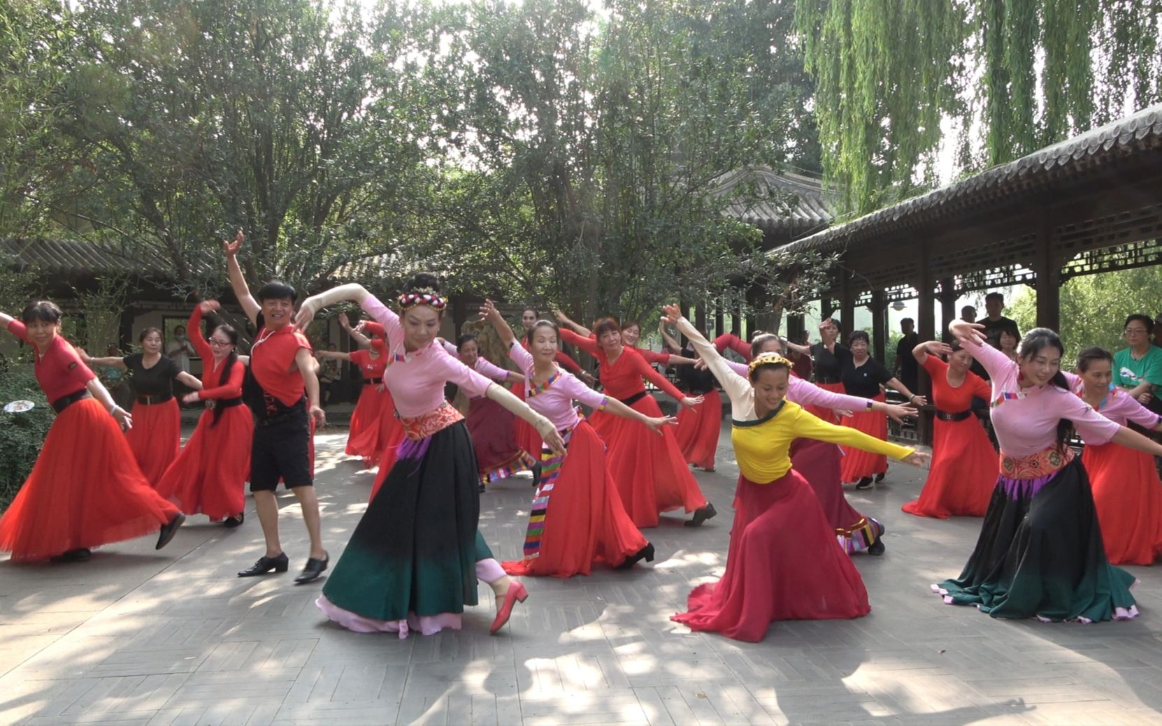 [图]广场舞《心在草原飞》跟着节奏嗨起来，紫竹院媛媛舞蹈队