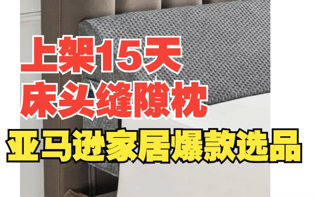 上架15天!床头缝隙枕!亚马逊家居爆款选品!哔哩哔哩bilibili