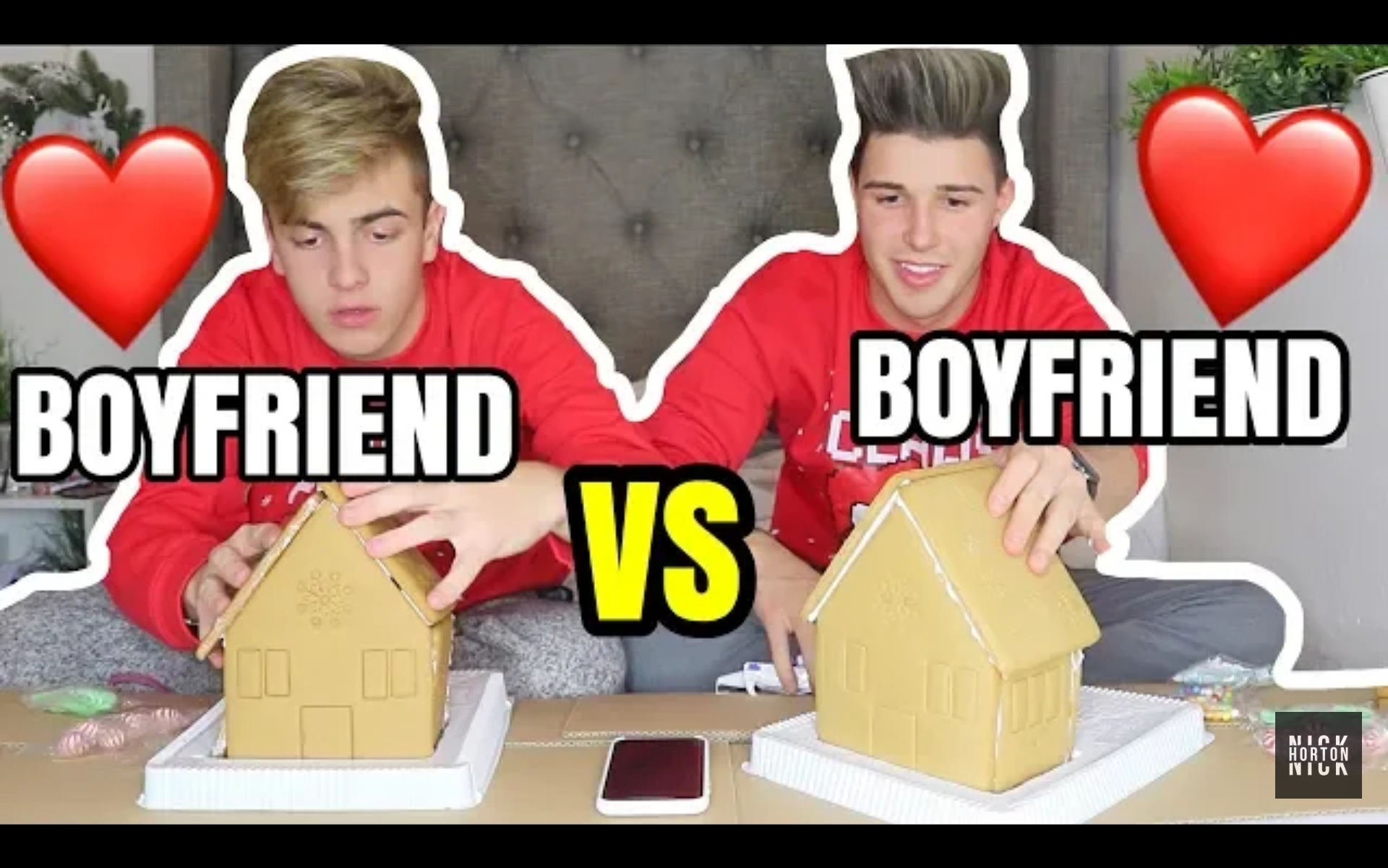 [图]【Brick】姜饼屋挑战 | BOYFRIEND vs BOYFRIEND GINGERBREAD HOUSE CHALLENGE!