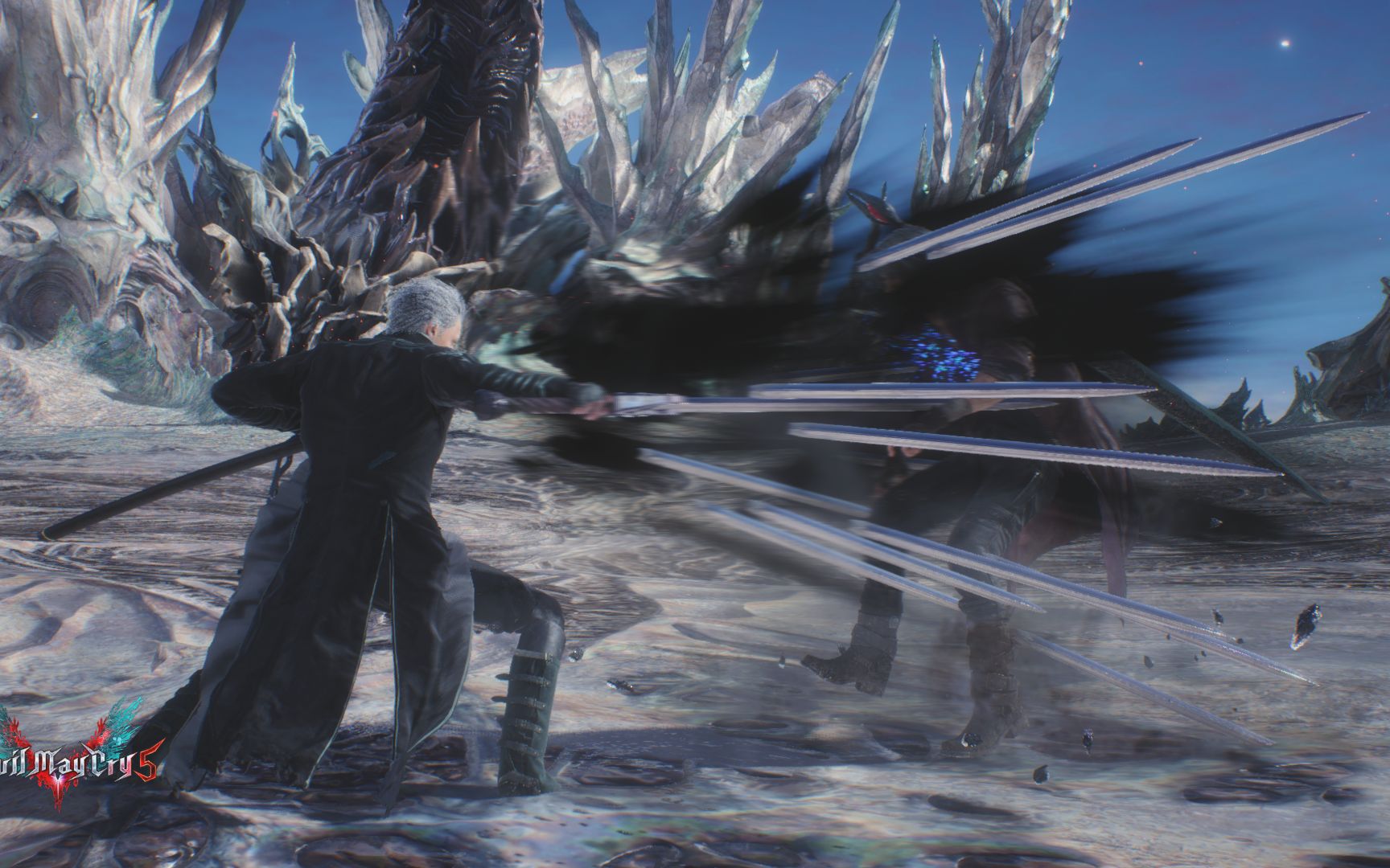 鬼泣5最帅的力之刃黑色特效 还原真正的百万突刺 mod演示