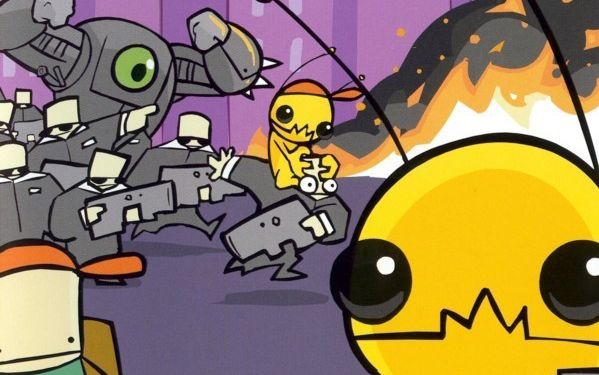 【某尘】newgrounds rumble小鱼人大杀四方 机器人老汉推车推死坦克兵