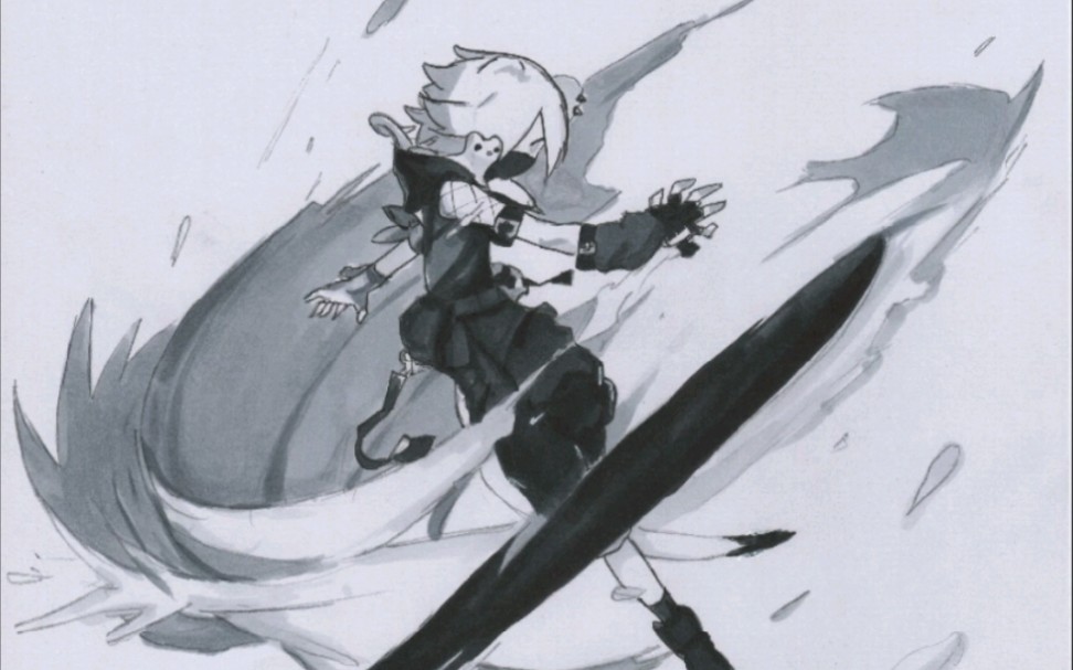 画完明日方舟所有立绘挑战 第127张:白雪 精二