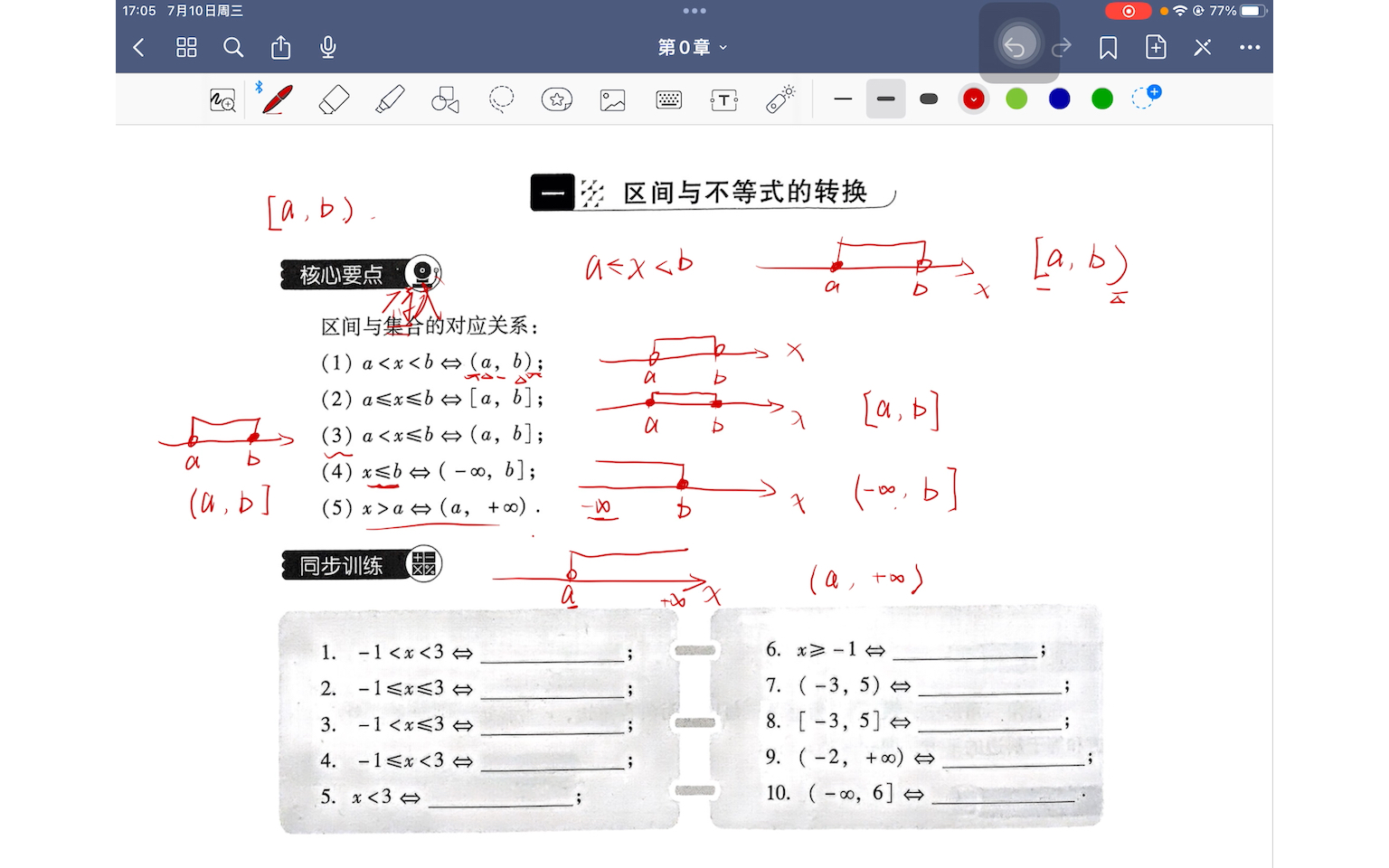 第1章 集合 01 区间与不等式的转换