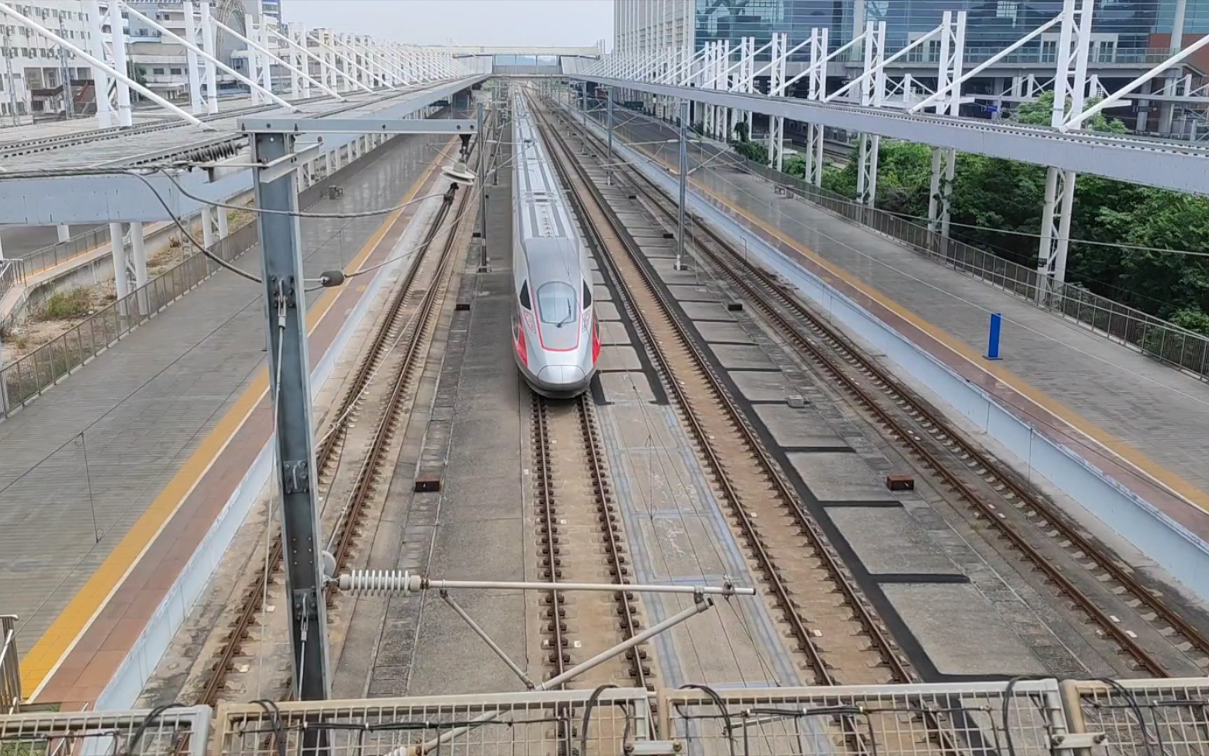 长编组cr400af高速通过广州北站短合集