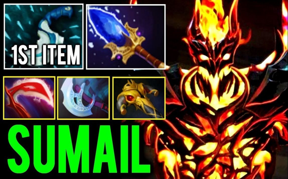 dota2 - sumail『影魔』优先跳刀a杖,三连炮碾压秀翻全场,不愧是苏