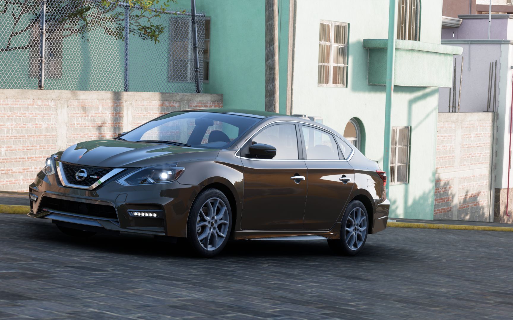 在地平线5里以新手姿态驾驶自家的钛古金轩逸