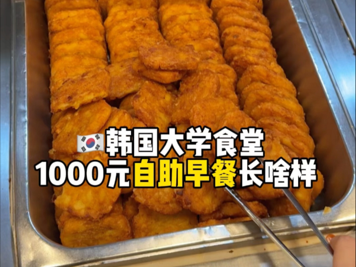 🇰🇷韩国大学食堂1000元自助吃什么？