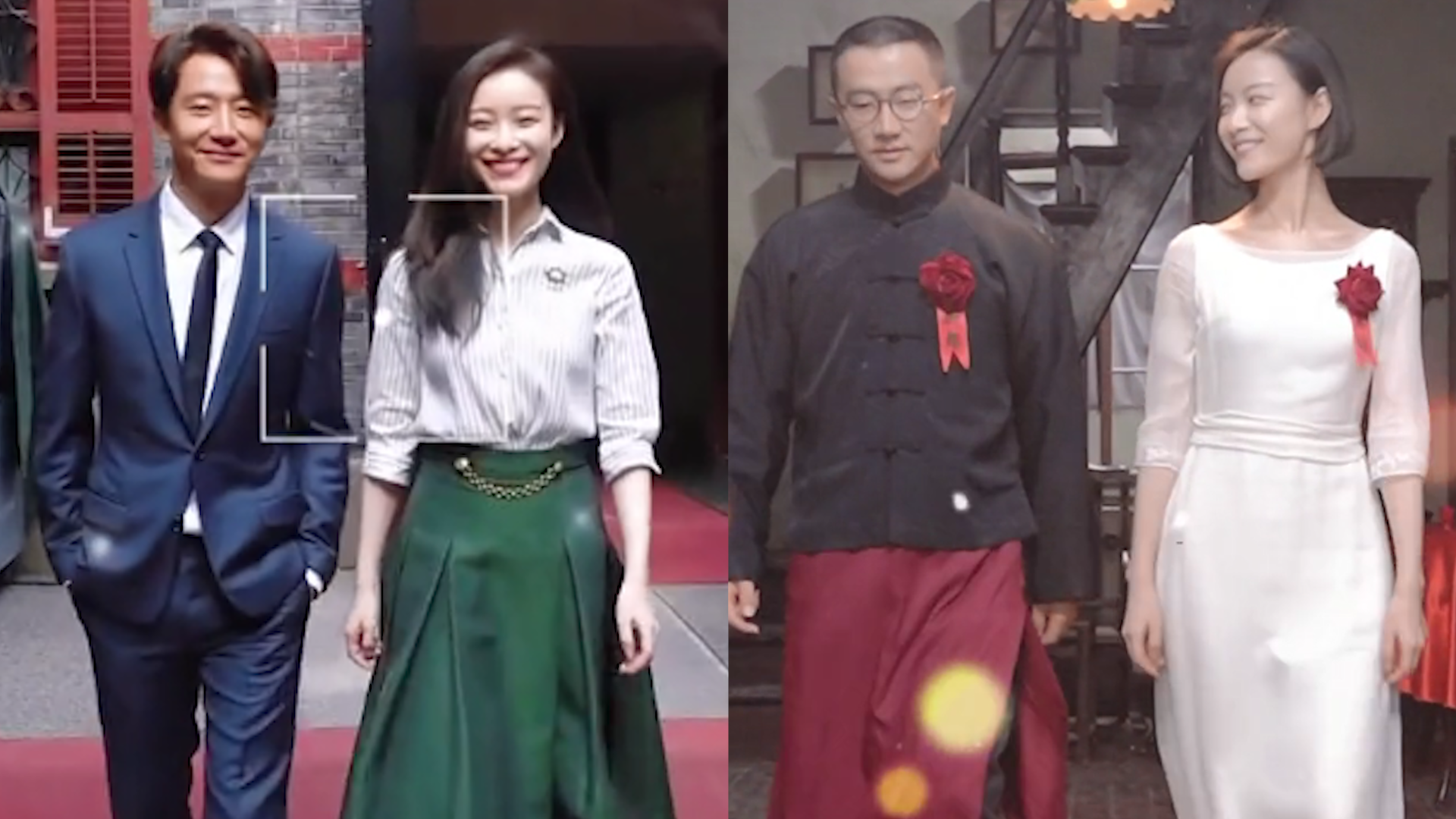 黄轩倪妮还原《1921》结婚照,甜蜜对视超恩爱,革命爱情弥足珍贵